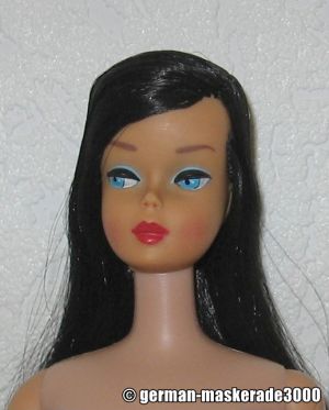 1966 Color Magic Barbie, raven black #1060