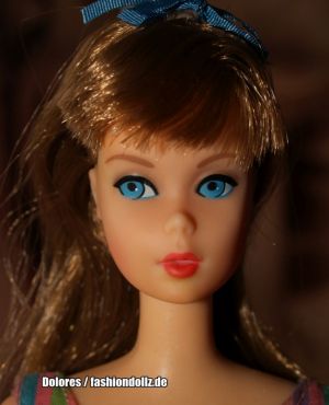 1967 German Bendleg Barbie, brunette #1163