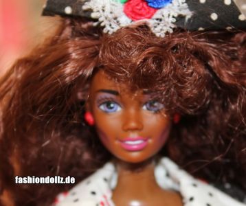 1992 Teen Talk Barbie AA "I really talk!", black hat #1612