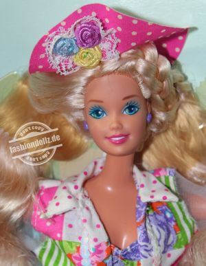 1992 Teen Talk Barbie, blonde - pink hat "Ich spreche mit dir" #4767