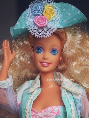 1992 Teen Talk Barbie, blonde - turquoise hat