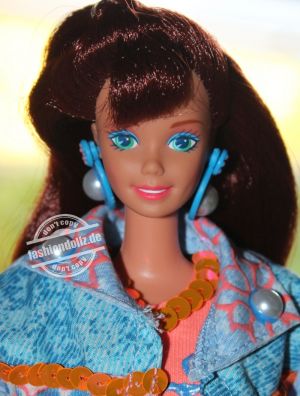 1993 Paint 'n Dazzle / Malspass Barbie, redhead #10057