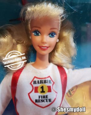 1995 The Career Collection - Fire Fighter Barbie #13553