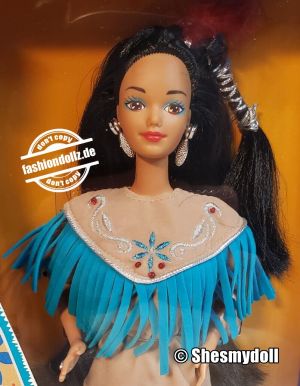 1996 Dolls of the World - Native American Barbie, 4th Edition #15304