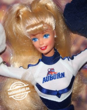 1997 University Cheerleader Barbie - Auburn Tigers #17699