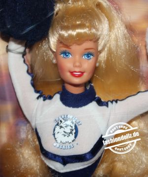 1997 University Cheerleader Barbie - Connecticut Huskies #19866