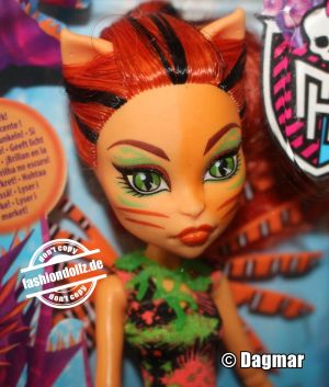 2015 Monster High Great Scarrier Reef – Glowsome Ghoulfish Toralei Stripe #DHH36 