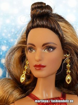 2017 Holiday Barbie, brunette DYX41
