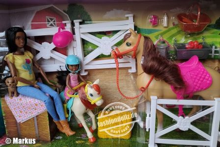 2019 Hugs 'n' Horses / Reitspaß Barbie & Chelsea AA  #FXH16