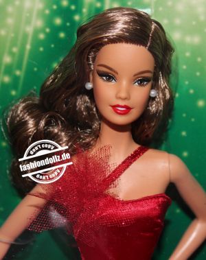 2022 Holiday Barbie, brunette #HBY08