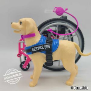 2023 Barbie with Wheelchair and Service Dog  #HJY85