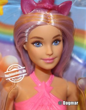 2023 Dreamtopia Unicorn Barbie, pink #HRR13
