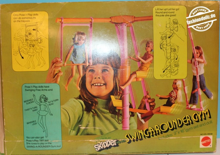1971 Skipper and her Swing-A-Rounder Gym # 1179