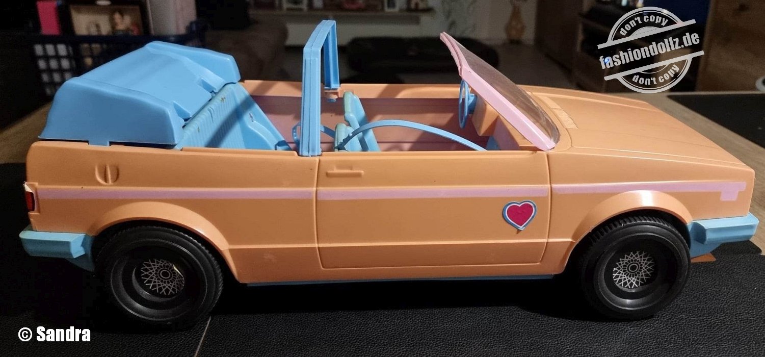1987 Heart Family - Family Car - Pretty pink Volkswagen Cabriolet #9566