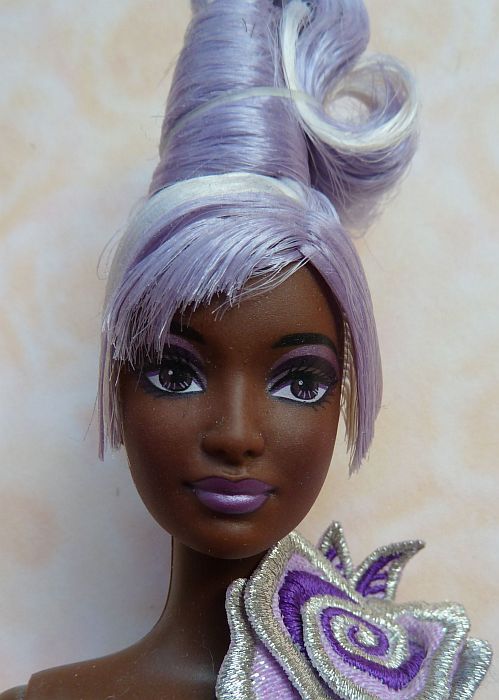 2002 Sterling Silver Rose Barbie AA by Bob Mackie #55451