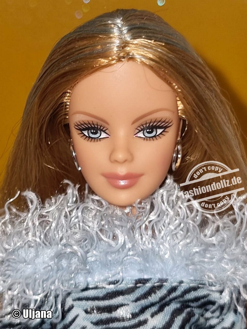 2006 Fashion Fever Animal Print Barbie, Wave R #Y4179