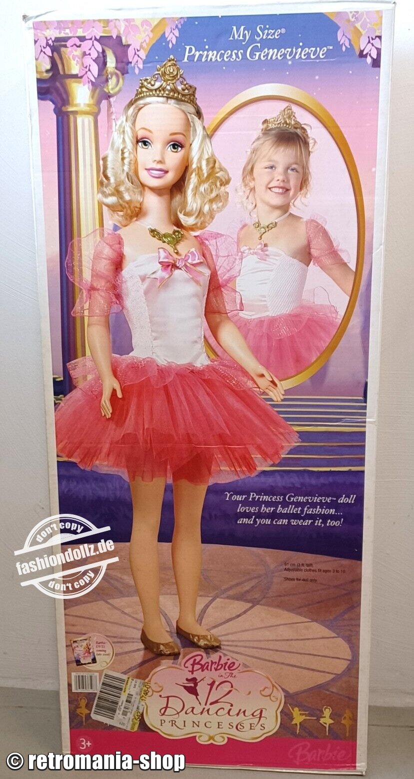 2006 The 12 Dancing Princesses - My Size Princess Genevieve, blonde #J9168