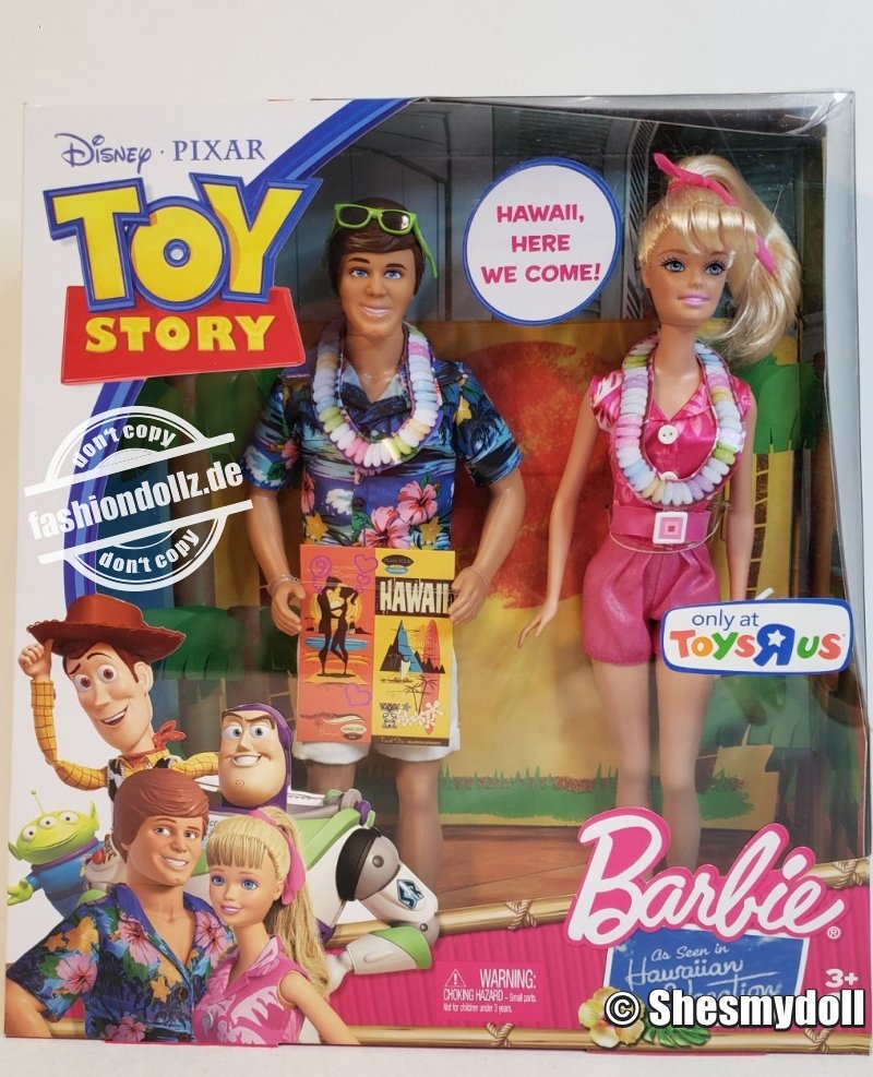 2010 Toy Story Hawaiian Holiday Barbie & Ken Set #W1493, Toys'Rus Exclusive