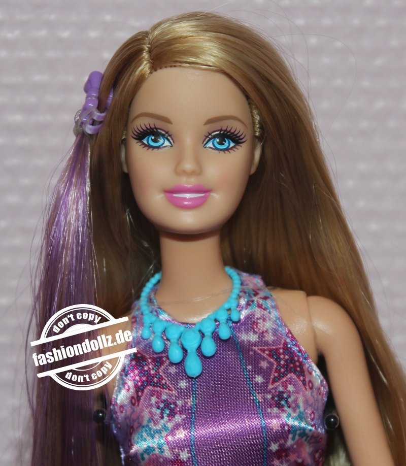 2014 Hairtastic Barbie, purple #BLP60