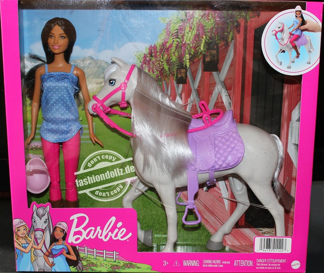 2021 Barbie & Horse Playset #HCJ53