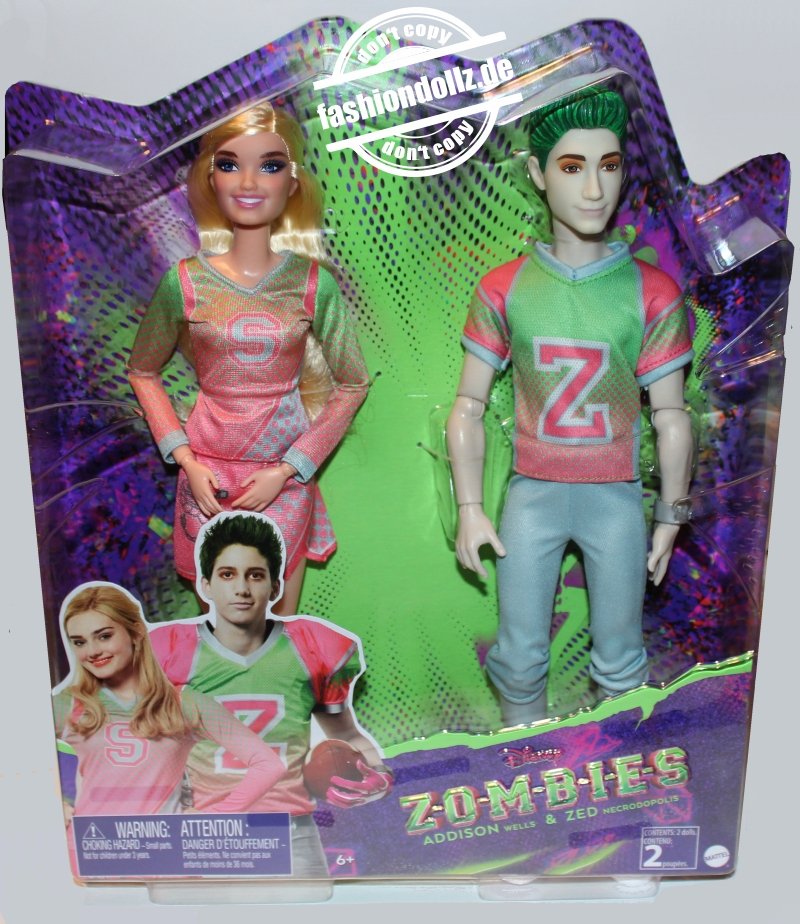 Zombies 2 - Mattel / Disney Dolls (2020): Addison, Eliza, Wynter, Willy ...
