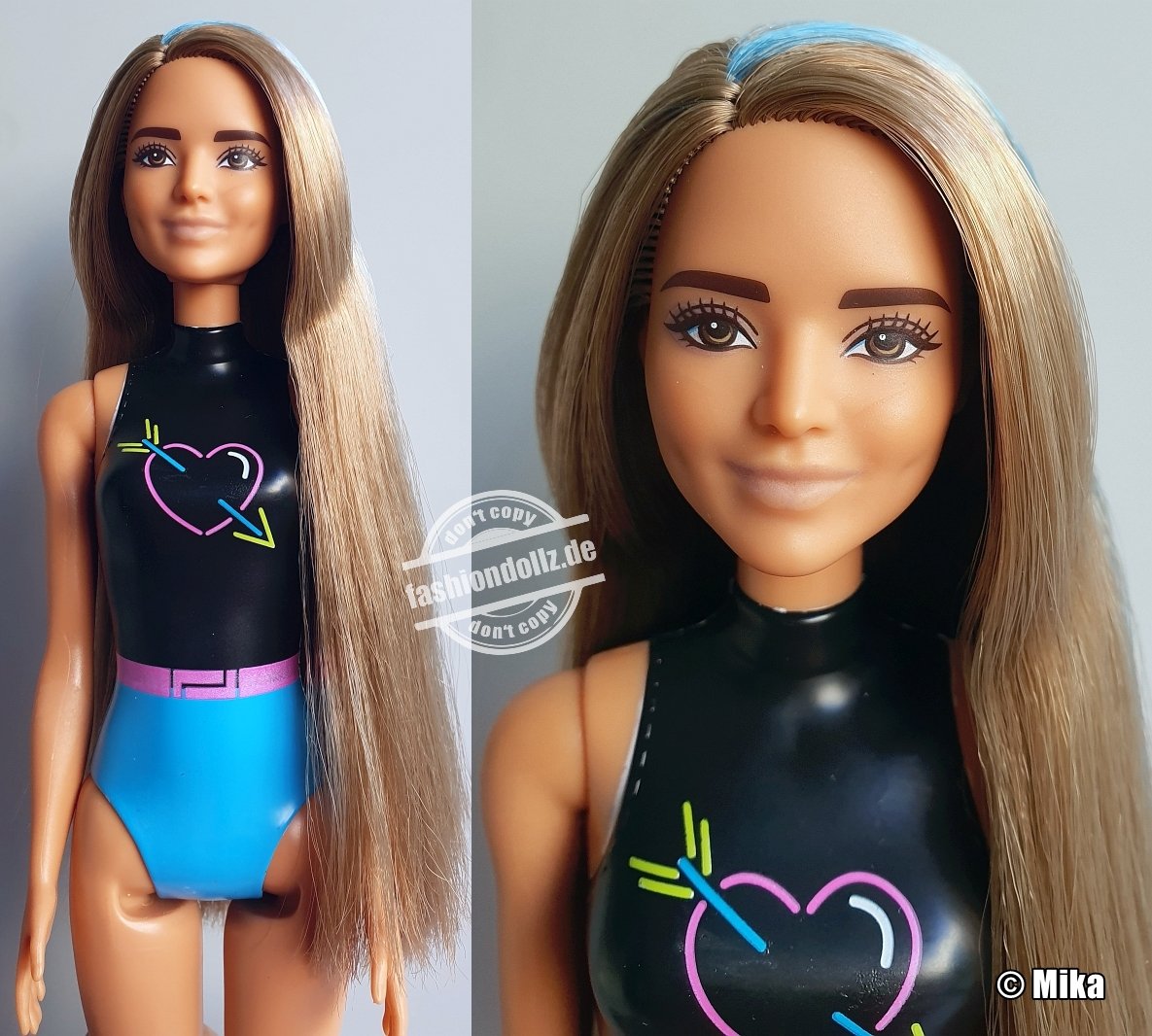 2022 Color Reveal Peel! Totally Neon Fashions Barbie, dark blonde #HCD28