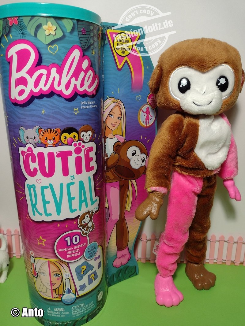 2022 Cutie Reveal Wave 4 Monkey Barbie #HKR01