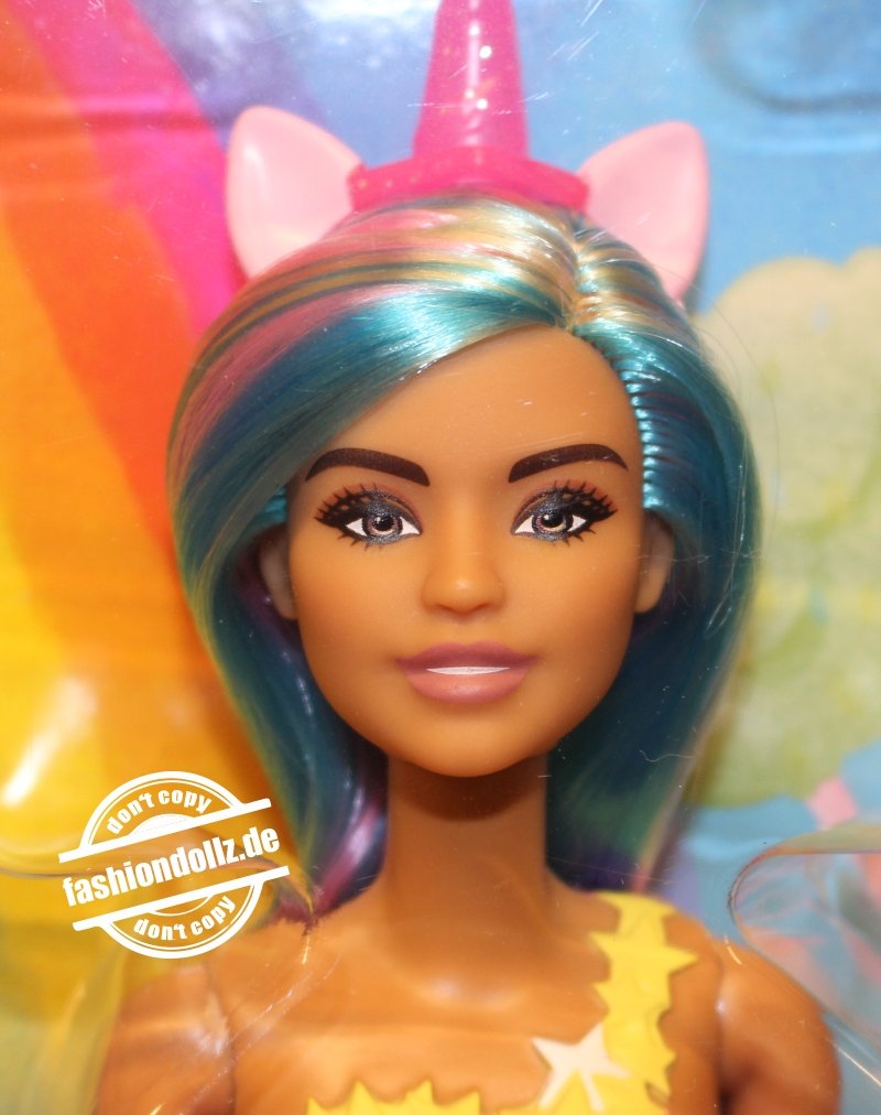 2022 Dreamtopia Unicorn Barbie, turquoise/pink hair #HGR21