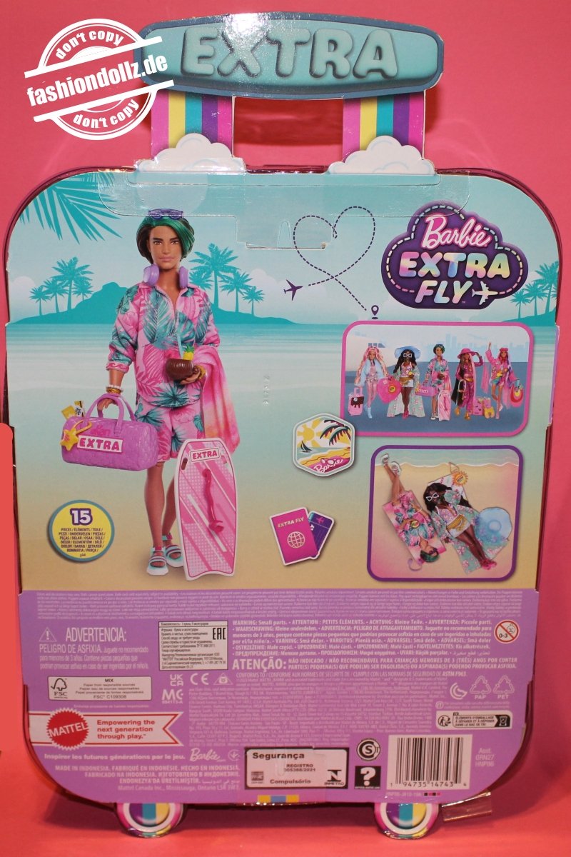 2023 Barbie EXTRA FLY Beach Ken #HNP86