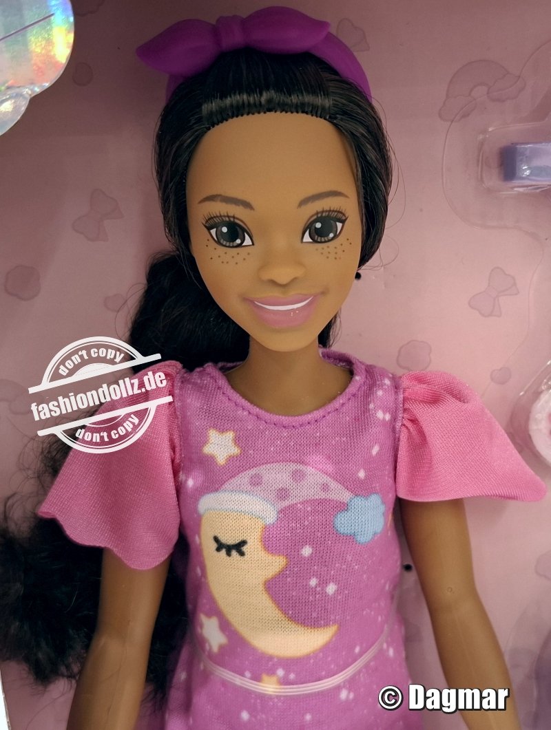 2023 My First Barbie - Brooklyn Party & Bedtime Deluxe Set #HMM67
