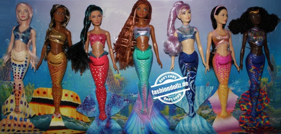 2023 The little Mermaid - Ultimate 7 Doll Sister Pack
