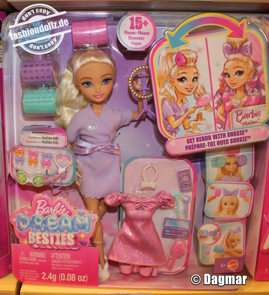 2025 Barbie Dream Besties - Get Ready with Barbie Malibu #JGG38