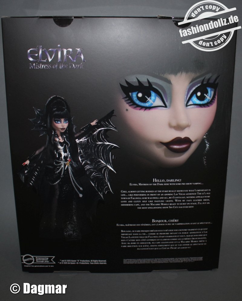2025 Monster High Skullector - Elvira, Mistress of the Dark        #HYV99