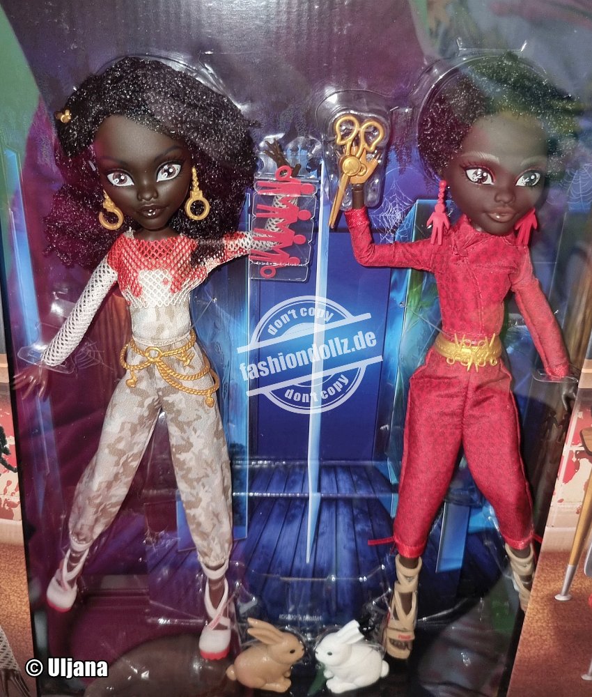 2025 Monster High Skullector - Us Adelaide & Red 2-Pack    #HYV97