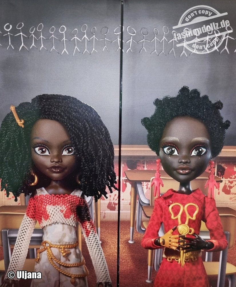 2025 Monster High Skullector - Us Adelaide & Red 2-Pack     #HYV97