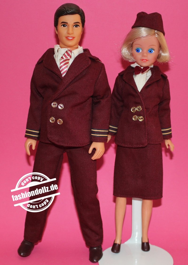Daisy and Flight Attendant - Northwest Airlines