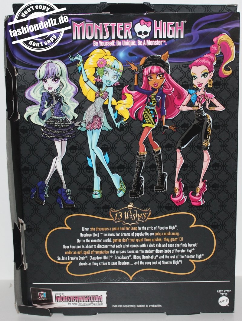 2013 Monster High 13 Wishes - Haunt the Casbah Howleen Wolf # Y7710