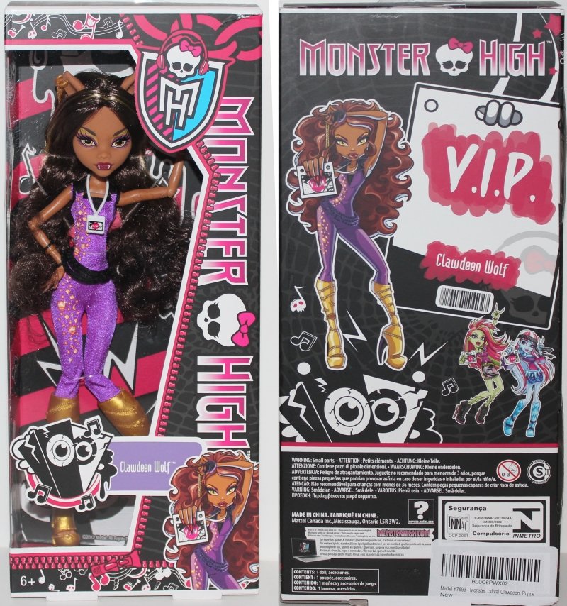 2012 Monster High V.I.P. Clawdeen Wolf #Y7692