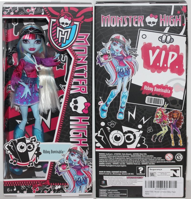 2012 Monster High V.I.P Abbey Bominable #Y7695