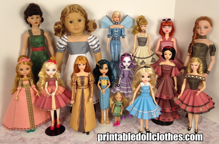 Printable Doll Clothes
