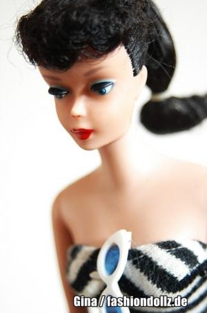 1961 Ponytail Barbie No. 5, brunette / raven #850