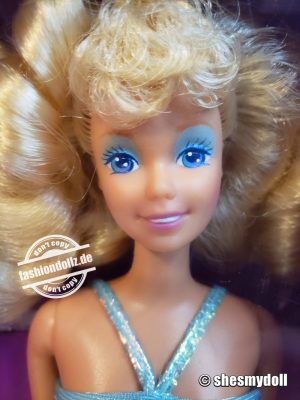 1989 Fashion Play Barbie blue dress #1380