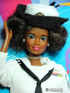 1991 Stars 'n Stripes  Navy Barbie AA #9694