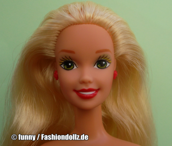 1992 Teen Talk Barbie, blonde - black hat
