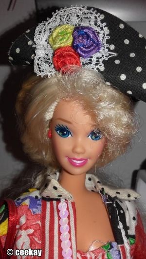 1992 Teen Talk Barbie, blonde - black hat "Ich spreche mit dir"