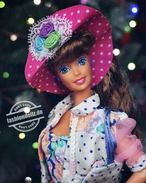 1992 Teen Talk Barbie, brunette - pink hat "Ich spreche mir dir"