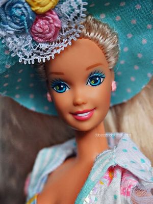 1992 Teen Talk Barbie, blonde - turquoise hat "Ich spreche mit dir"