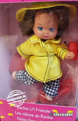 1994 Barbie Li'l Friends (raincoat & suitcase) #11855