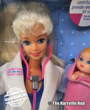 1994 Dr. Barbie Baby Set #11160 with blonde Baby