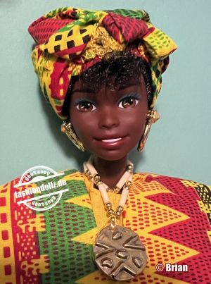 1996 Dolls of the World - Ghanaian Barbie #15303